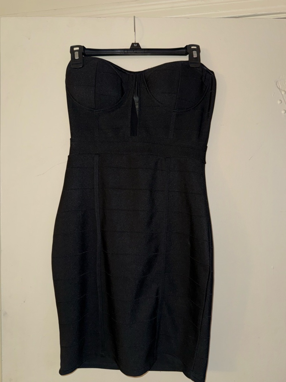 Strapless Black Bodycon Dress